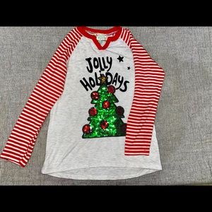 Girl Holiday Shirt, long sleeve